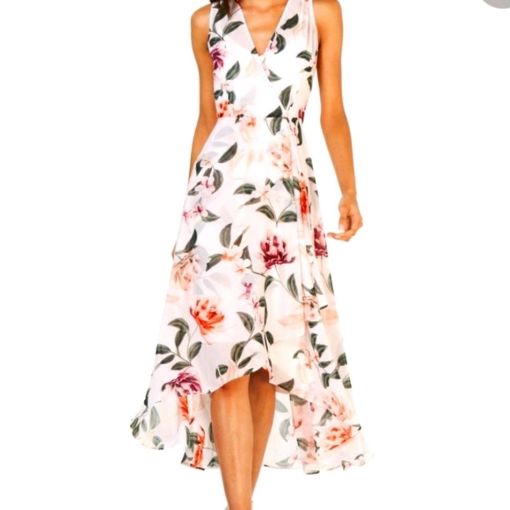 NWT Calvin Klein Blush Pink Floral Dress